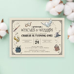 Vintage Harry Potter First Birthday Invitation<br><div class="desc">Invite all your family and friends to your child's First Birthday with these Magical Harry Potter invitations. Personalize by adding all your party details!</div>