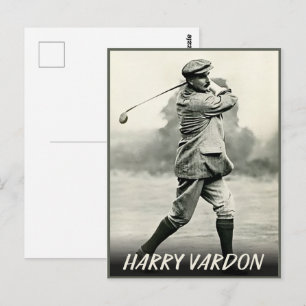 Vintage Harry Vardon golf legend gift Postcard