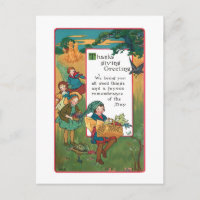 Vintage Harvest Children and Thanksgiving Verse
