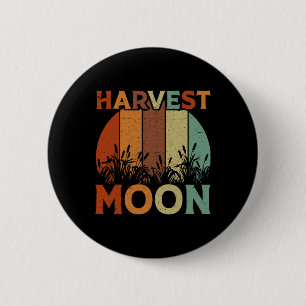 Vintage Harvest Moon 6 Cm Round Badge
