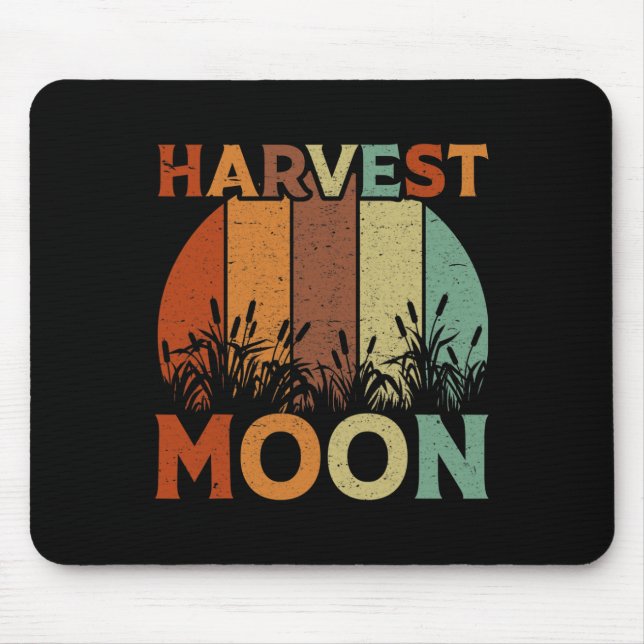 Vintage Harvest Moon  Mouse Mat (Front)