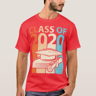 Vintage Hat And Certificate Class of 2020 Happy Se T-Shirt