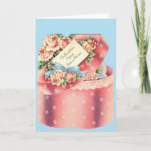 Vintage Hat Box Get Well Card