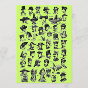 Vintage Hats Invitation