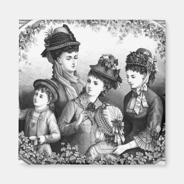 Vintage Hats Magnet (Front)