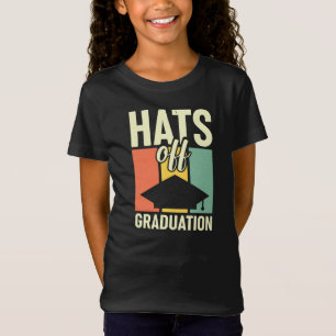 Vintage Hats Off Graduation Girls' T-Shirt
