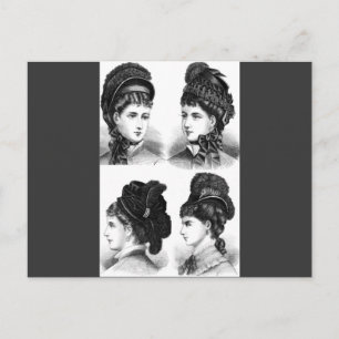 Vintage Hats Postcard