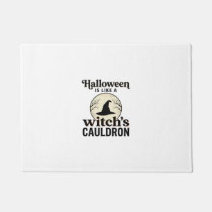 Vintage Haunted Castle Halloween Town Shirt Design Doormat