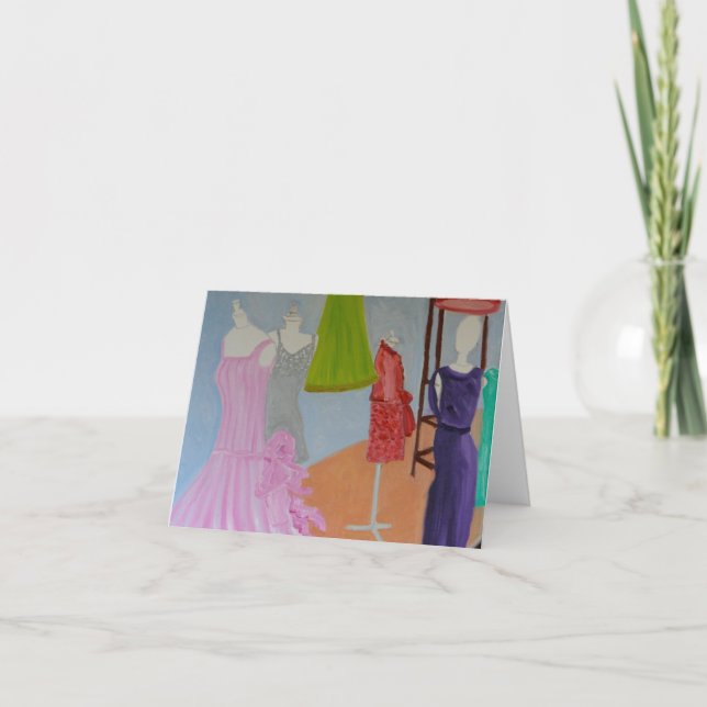 Vintage Haute Couture Paris Card (Front)