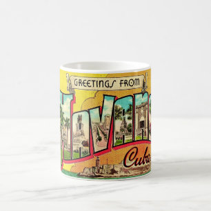 Vintage Havana Cuba Postcard Mug
