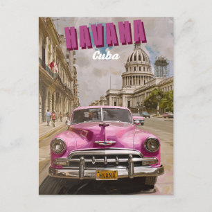 Vintage Havana Vibes: National capitol Postcard