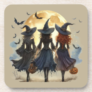 Vintage Have a Bewitching Halloween Coaster