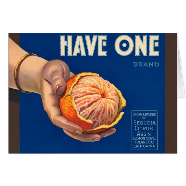 Vintage Have One Brand Sequoia Advertisement (Front Horizontal)