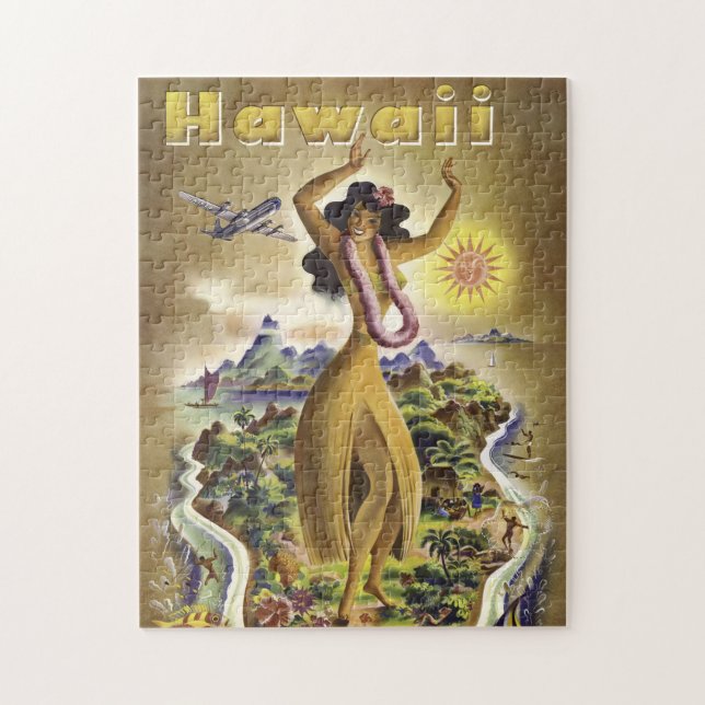 Vintage Hawaii 2 Jigsaw Puzzle (Vertical)