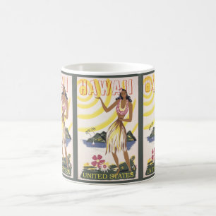 Vintage Hawaii: Classic United States Travel  Coffee Mug