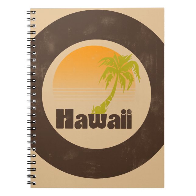 Vintage Hawaii Logo Notebook (Front)