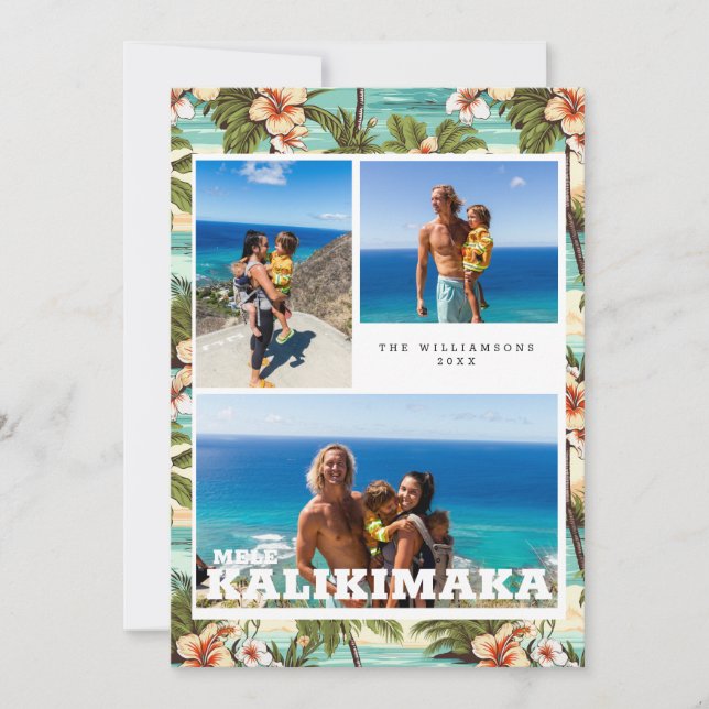 Vintage Hawaii | Mele Kalikimaka Holiday Card (Front)