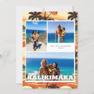 Vintage Hawaii Mele Kalikimaka Holiday Card