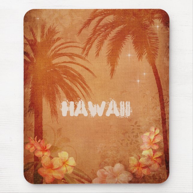 Vintage Hawaii Mouse Mat (Front)