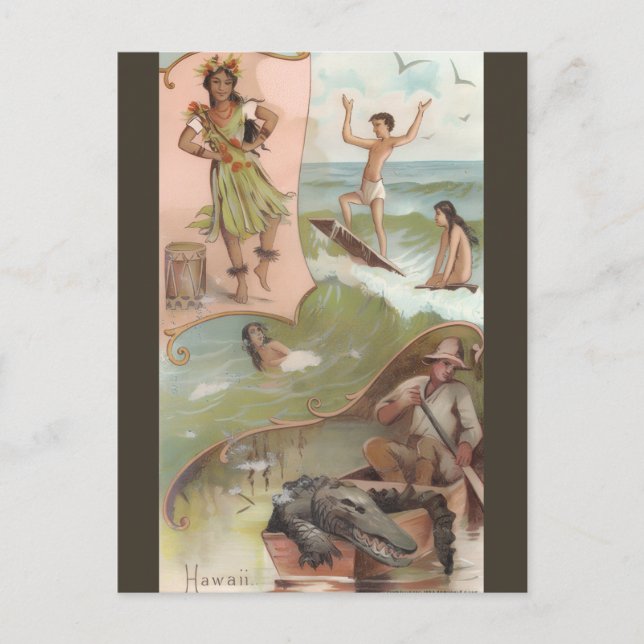 Vintage Hawaii Postcard (Front)