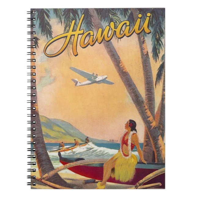 Vintage Hawaii Travel Notebook (Front)