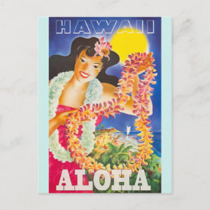 Vintage Hawaii Travel Postcard