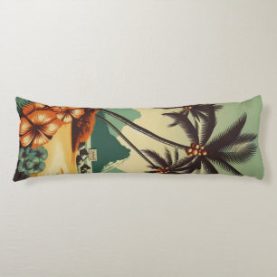 Vintage Hawaii/Tropical Body Cushion