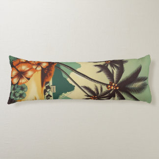Vintage Hawaii/Tropical  Body Cushion