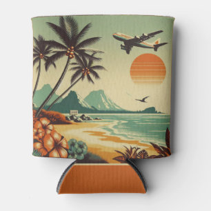 Vintage Hawaii/Tropical  Can Cooler