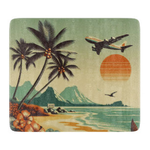 Vintage Hawaii/Tropical Cutting Board