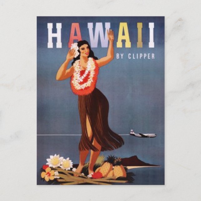 Vintage Hawaii, USA - Postcard (Front)