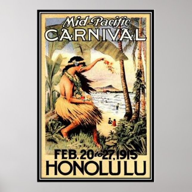 Vintage Hawaii, USA - Poster (Front)