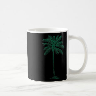 Vintage Hawaiian Palm Tree Beach Tropical Island P Coffee Mug