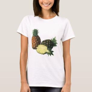 Vintage Hawaiian Pineapples, Organic Food Fruit T-Shirt
