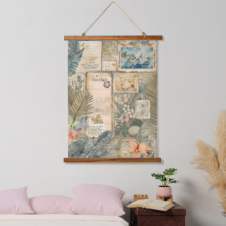 Vintage Hawaiian Scrapbook: Honolulu Hanging Tapestry