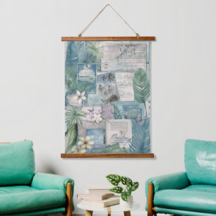 Vintage Hawaiian Scrapbook Page 6 Hanging Tapestry
