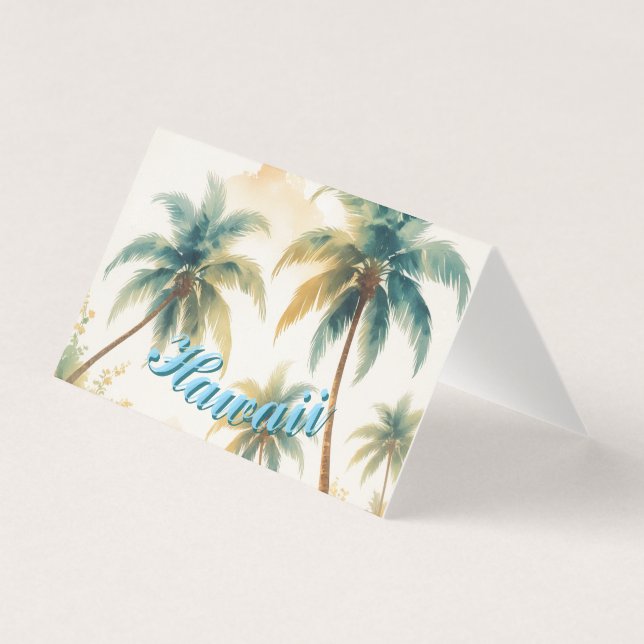 Vintage Hawaiian Travel Honolulu Magnetic Card (Front)