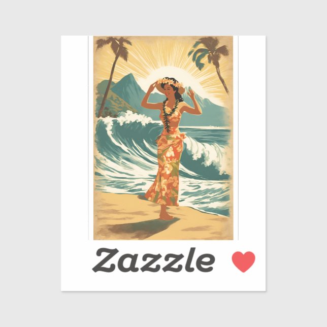 Vintage Hawaiian Travel Honolulu Mid-Pacific  (Sheet)