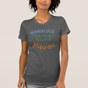 Vintage Hawaiian Travel Honolulu Mid-Pacific T-Shirt