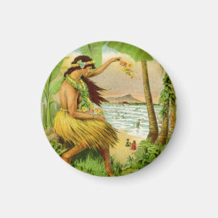 Vintage Hawaiian Travel Magnet