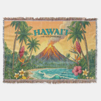 Vintage Hawaiian Travel Posters - Hawaii Island