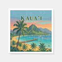 Vintage Hawaiian Travel Posters - Kauai