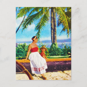 Vintage Hawaiian Vacation Postcard