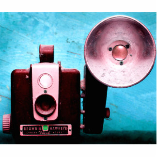 Vintage Hawkeye Brownie Camera Standing Photo Sculpture