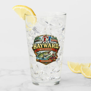 Vintage Hayward Wisconsin Birkebeiner Skiing Glass