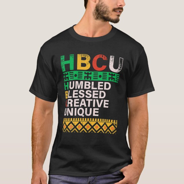 Vintage HBCU Humbled Blessed Creative Unique! T-Shirt (Front)