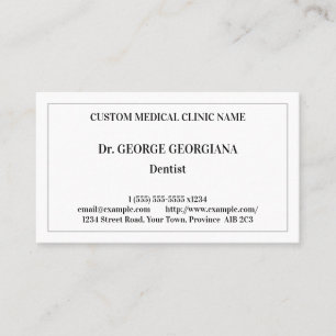 Vintage Health Care Professional Business Card