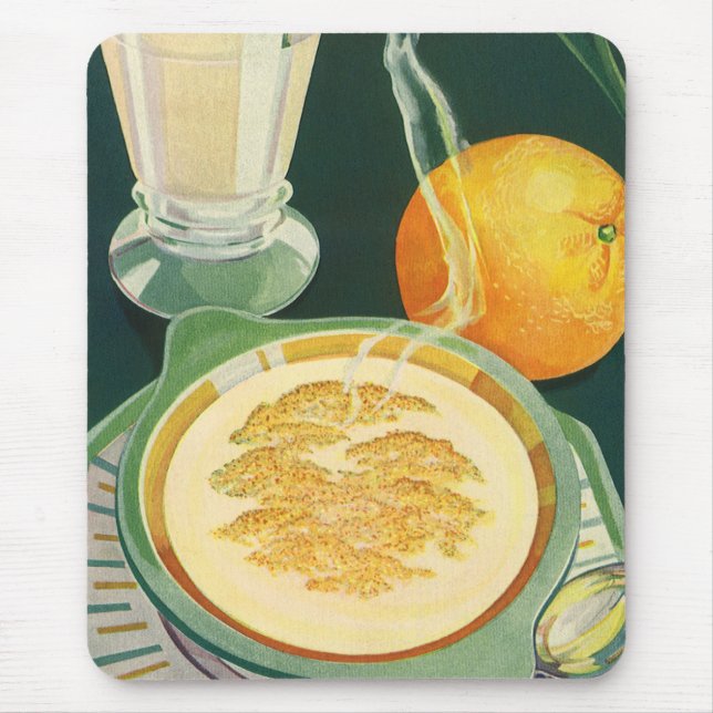 Vintage Health Foods, Beverages, Healthy Breakfast Mouse Mat (Front)