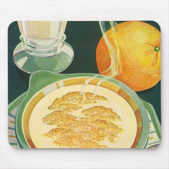 Vintage Health Foods, Beverages, Healthy Breakfast Mouse Mat (Front)