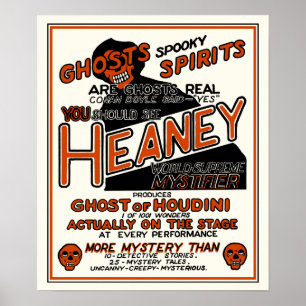 Vintage Heaney Spook Show Poster